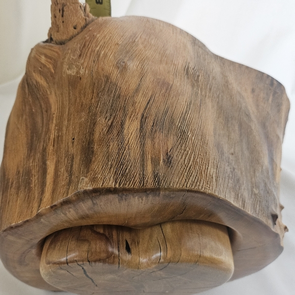 Large Vintage Handcrafted Wood Puzzle Heart Jewelry Box Folk Art Rustic Carved - Picture 5 of 15